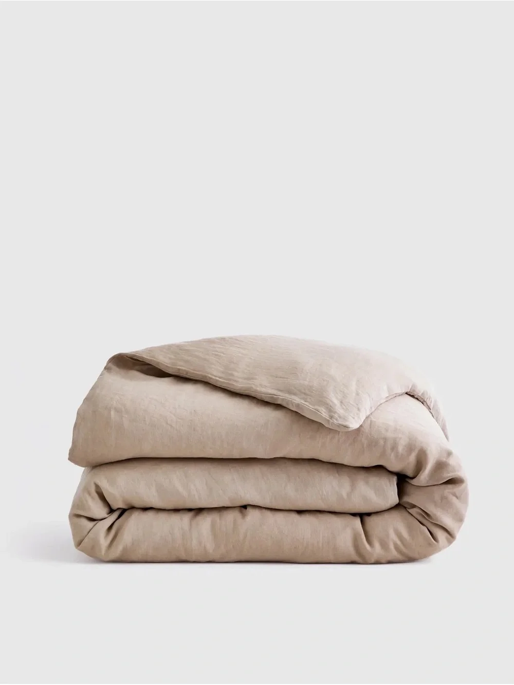 European Linen Duvet Cover Toffee King/Cal King Duvet Cover